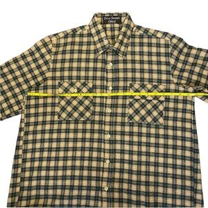 Peter Barton’s Closet Vintage Italian wool button down flannel shirt L